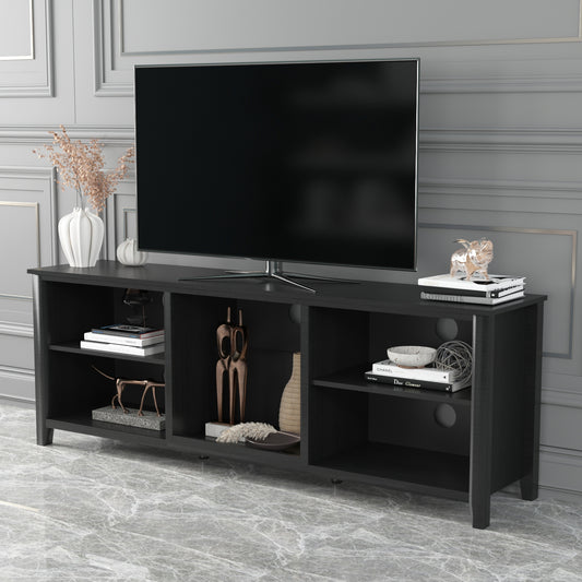 Traditional TV Stand with Spacious Storage and Durable Build