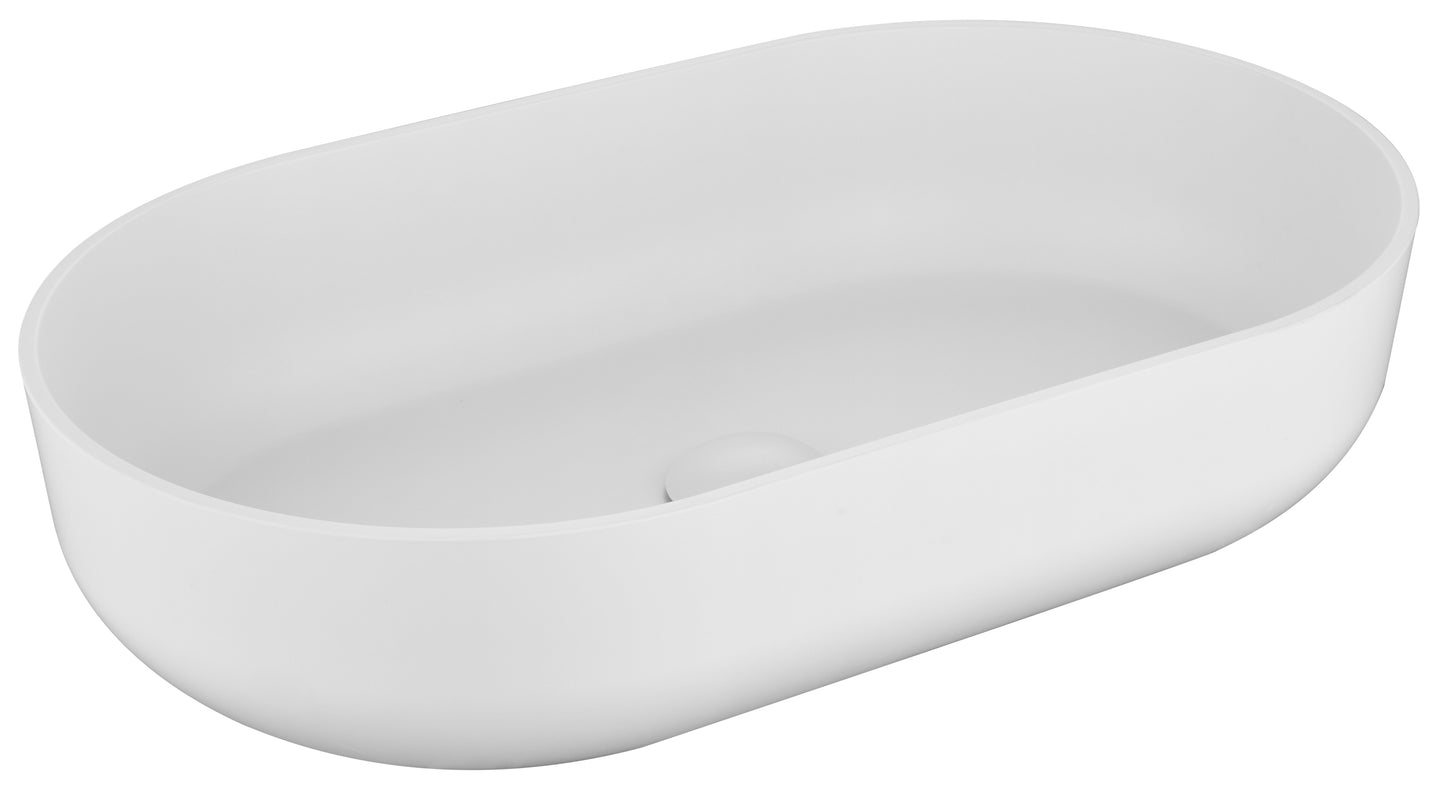 24*14*5.5  Modern Oval 24"x14" White   Above  Bathroom Vessel Sink, Bathroom Sink for Lavatory Vanity Cabinet