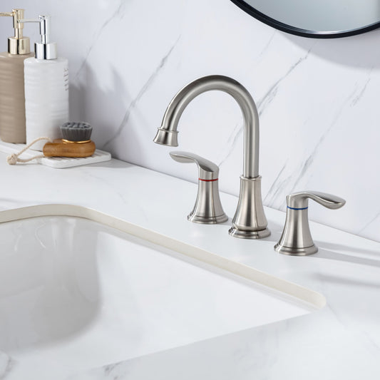 Elegant Widespread Bathroom Faucet Set with Durable Components