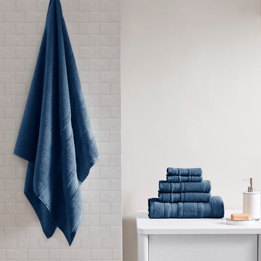 Sumptuous 6 Piece Soft Cotton Towel Set with Advanced Quick Dry Technology