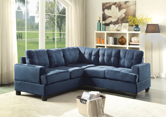 Sandridge G510B-SC Sectional in Navy Blue with Transitional Design