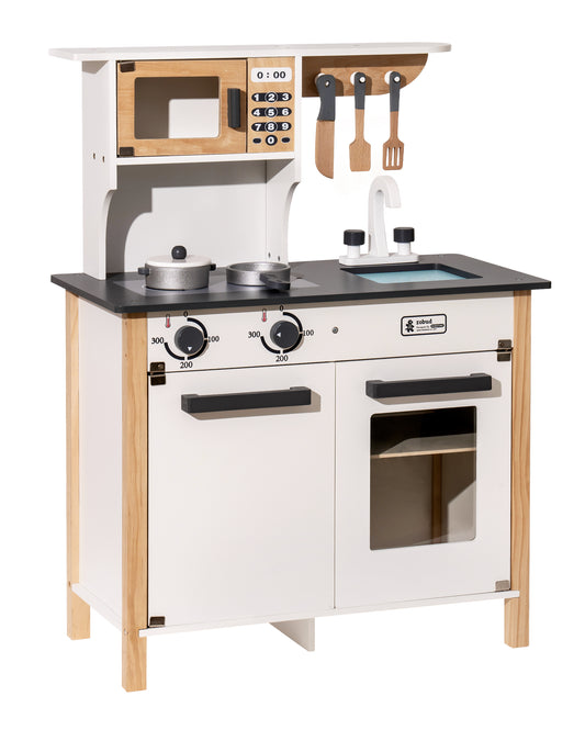 Wooden Pretend Kitchen Play Set for Kids - White