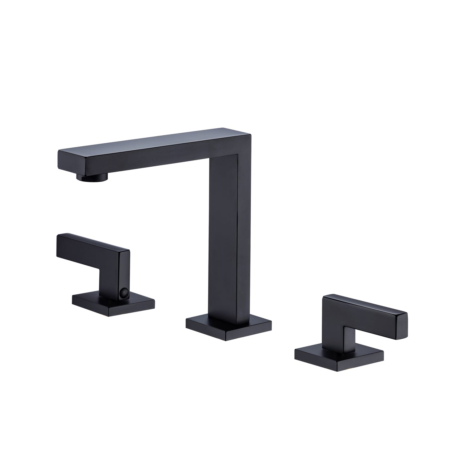 8 inch Matte Black Widespread Bathroom Faucet with 2 Handles