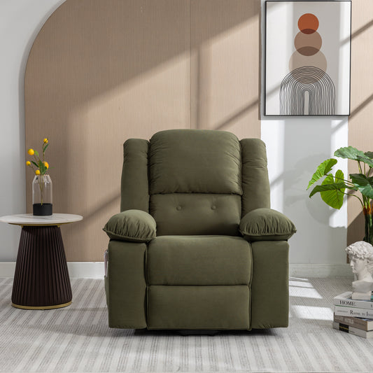 Luxury Massage Recliner Power Lift Chair - Green