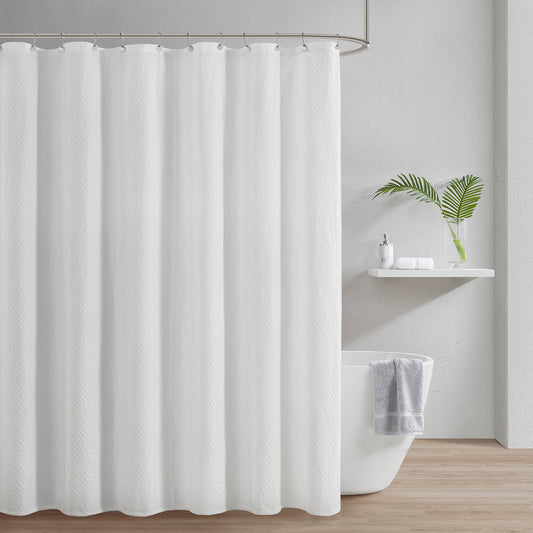 Luxurious Quilted Cotton Bath Curtain