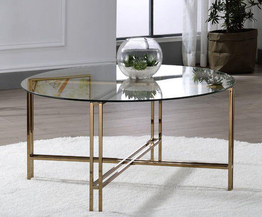 Sophisticated Champagne Veises Coffee Table