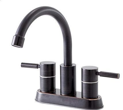 Oil Rubbed Bronze 2-Handle Swivel Bathroom Sink Faucet