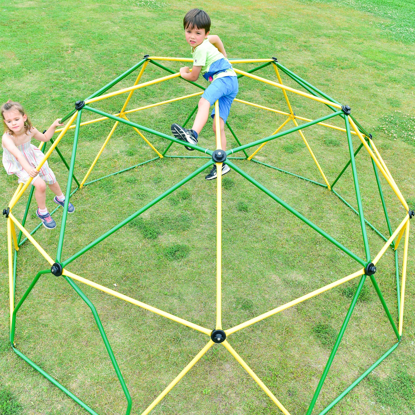 Colorful 12ft Kids Playground Climbing Dome