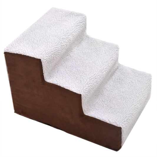 3 Steps Pet Stairs for Dogs and Cats - brown&white