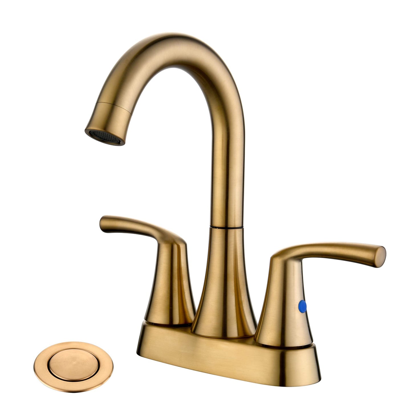 Bathroom Sink Faucet Set with 2 Handles, Gold Finish