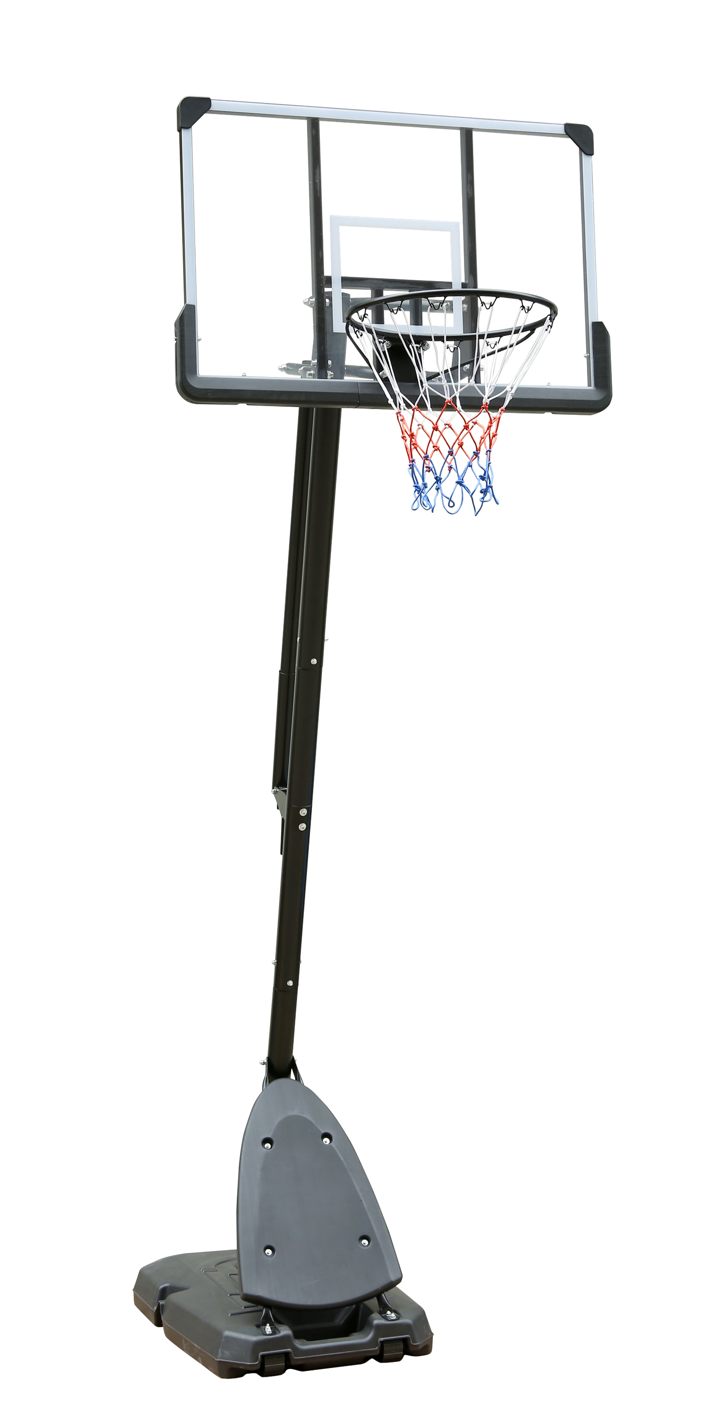 Use for Outdoor Height Adjustable 7.5 to 10ft Basketball Hoop 44 Inch Backboard Portable Basketball Goal System with Stable Base and Wheels