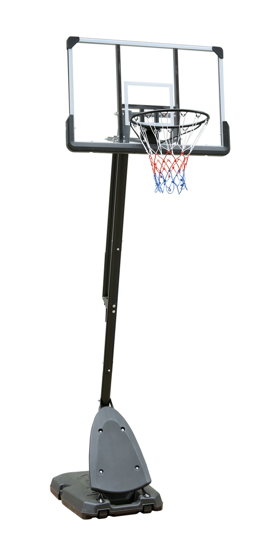 Use for Outdoor Height Adjustable 7.5 to 10ft Basketball Hoop 44 Inch Backboard Portable Basketball Goal System with Stable Base and Wheels