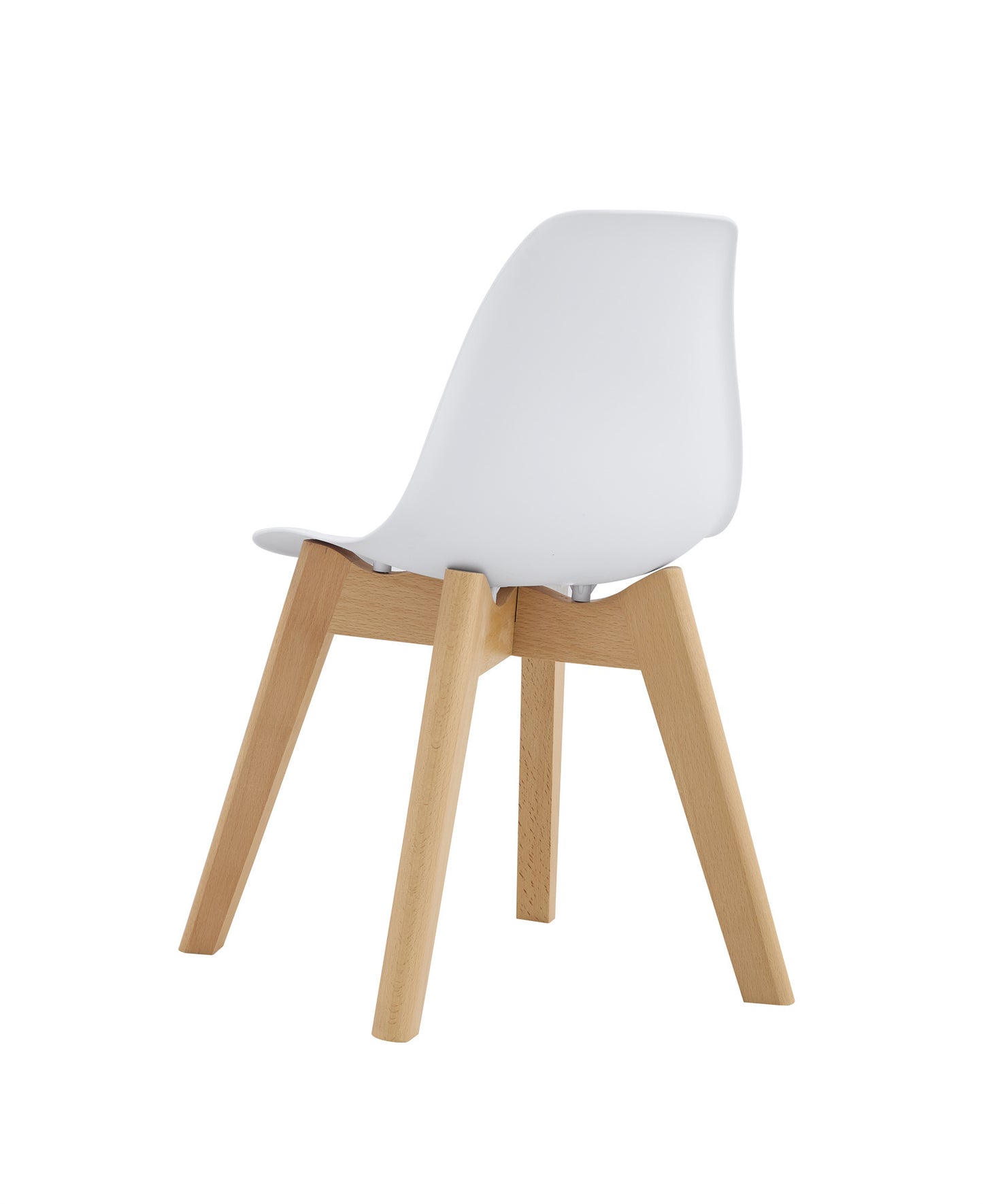 BB chair ,wood leg; Modern Kids Chair (Set of 2)  WHITE, 2 pcs per set