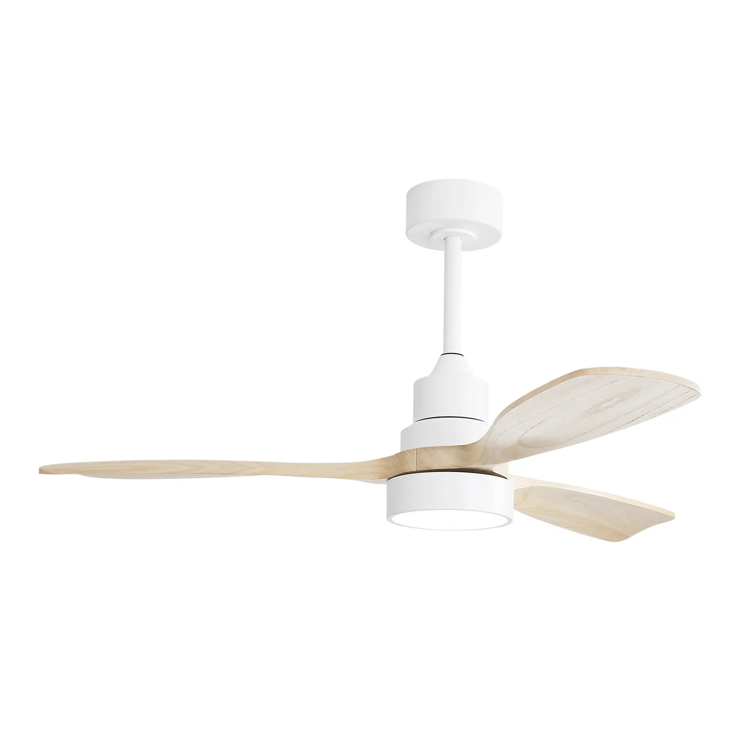 48 Inch Solid Wood Ceiling Fan with Remote Control and Whisper-Quiet Technology