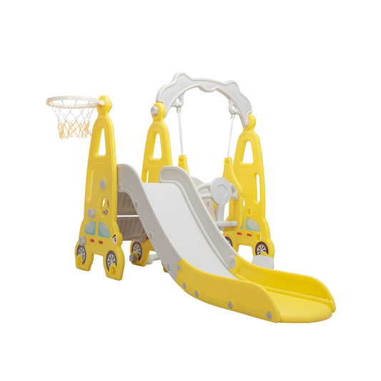 Yellow and Grey 3-in-1 Slide Car