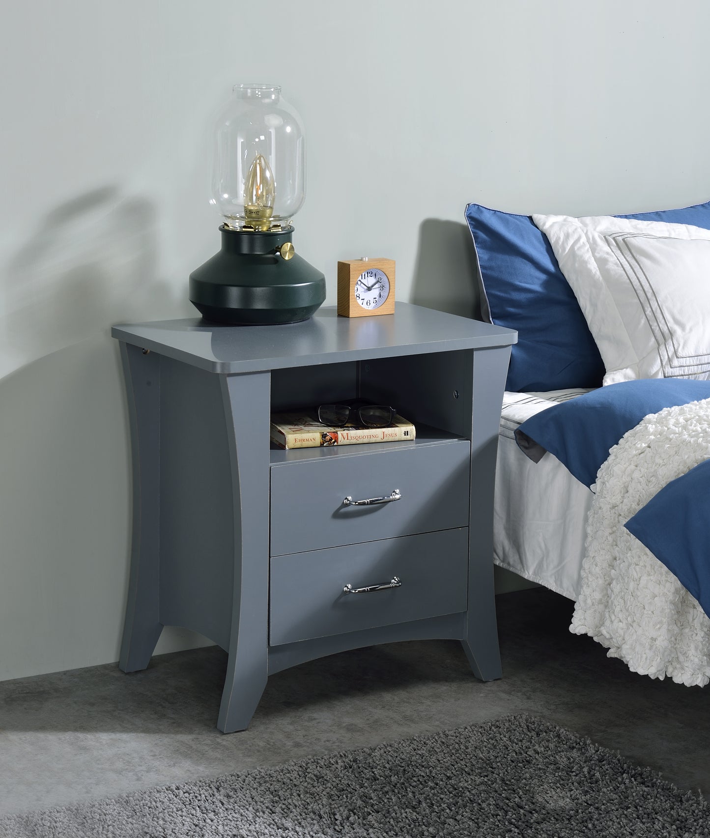 Colt Nightstand in Gray Finish AC00382