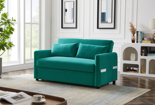 2033 Blue Convertible Leisure Love Sofa