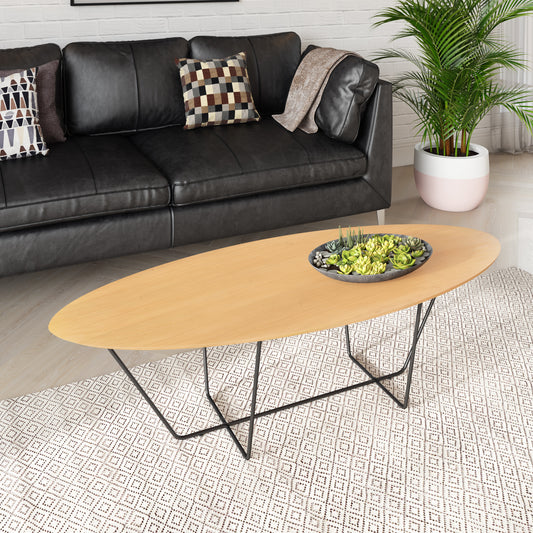 Industrial Style Oak Coffee Table Esther