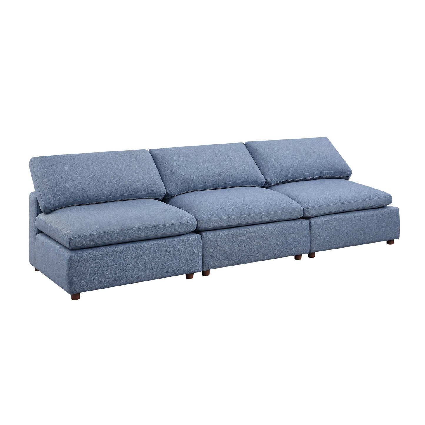 Blue Modern Modular Sectional Sofa Set with Customizable Design