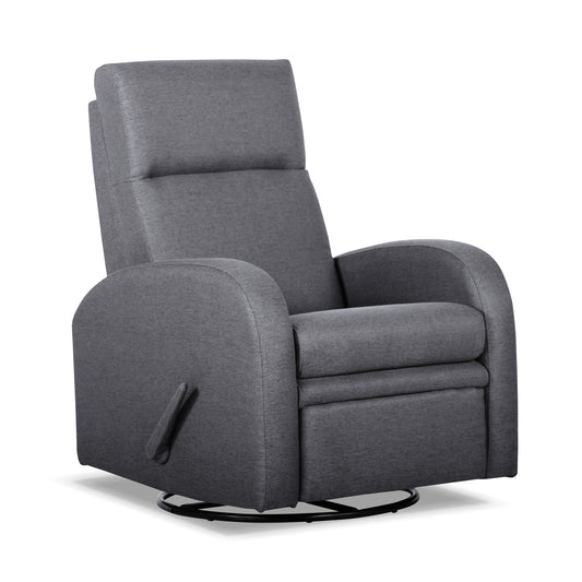 Swivel Recliner with Long Handle - Smoke Gray