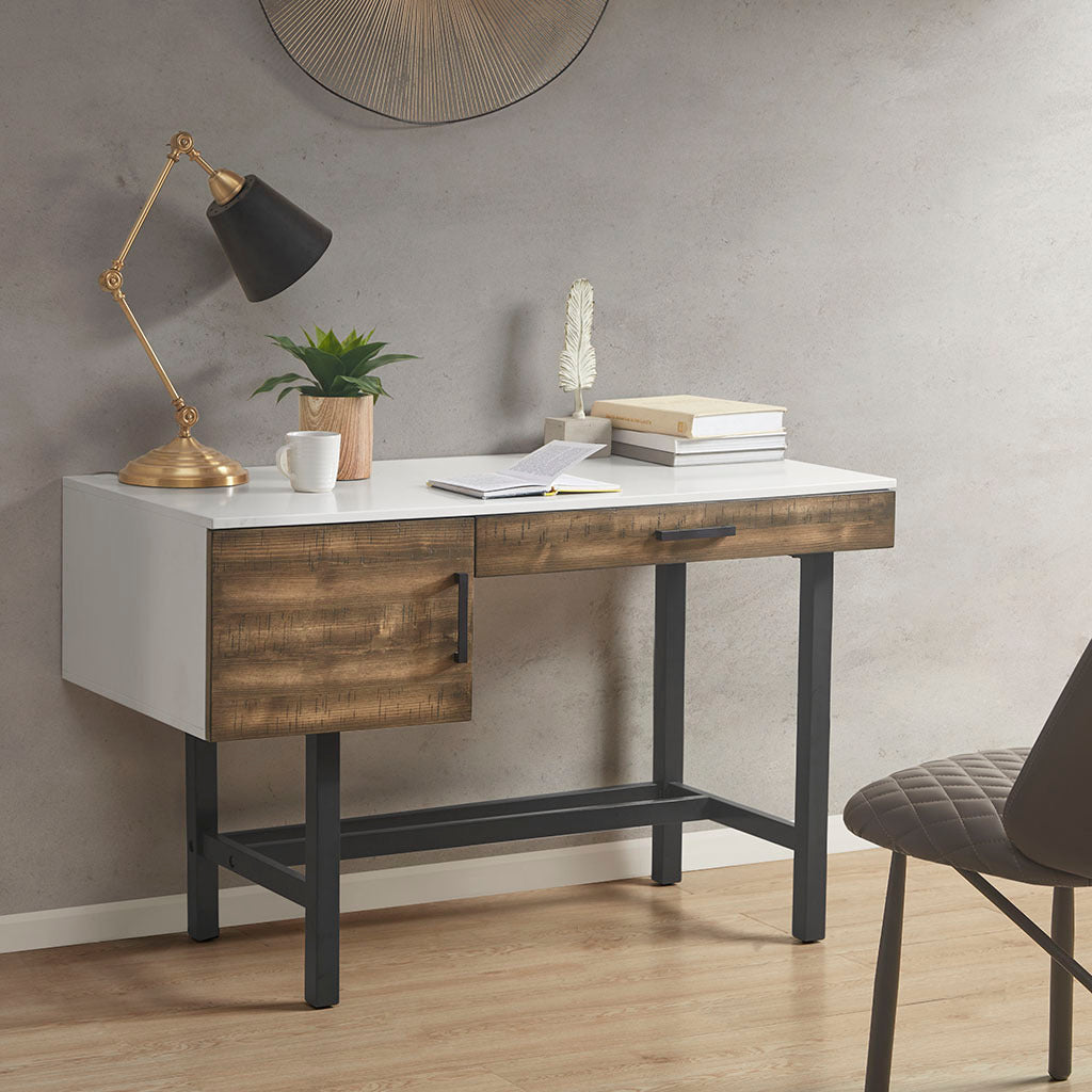 Kirtley Writing Desk with Distressed Wood Finish by Madison Park