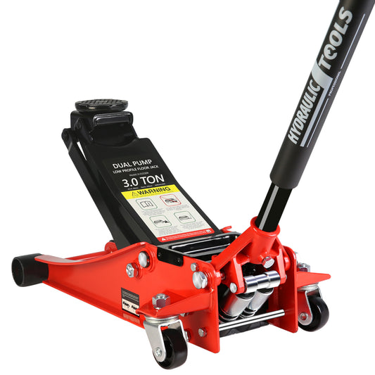 3 Ton Dual Piston Low Profile Racing Floor Jack with Quick Lift Pump