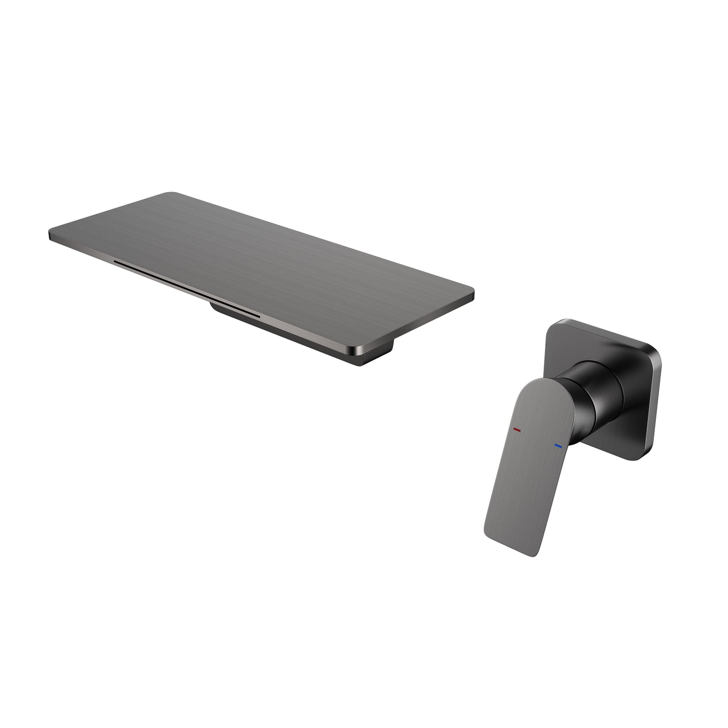 Gunmetal Waterfall Bathroom Sink Faucet