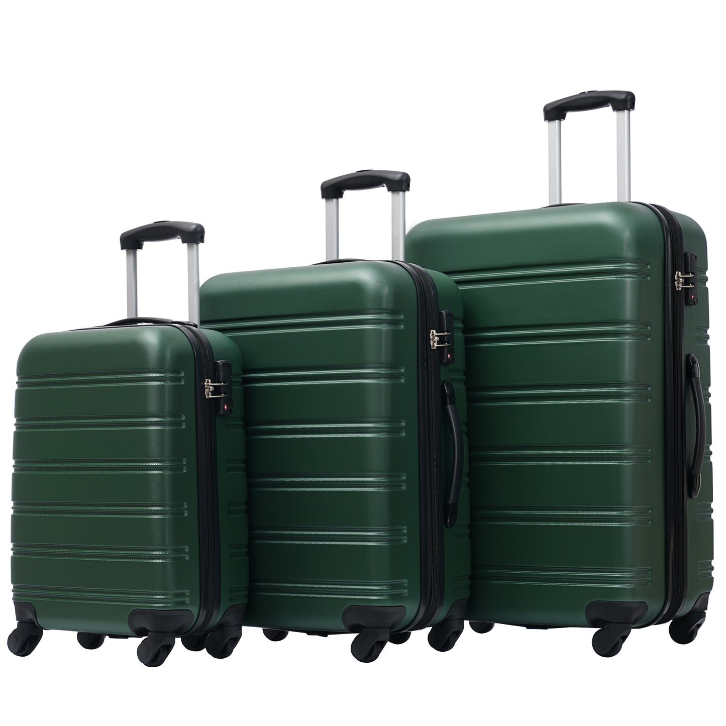 3 Piece Luggage Set Hardside Spinner Suitcase with TSA Lock 20" 24' 28" Available