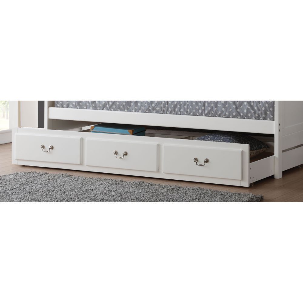 Bailee Trundle (Twin) in White 39102