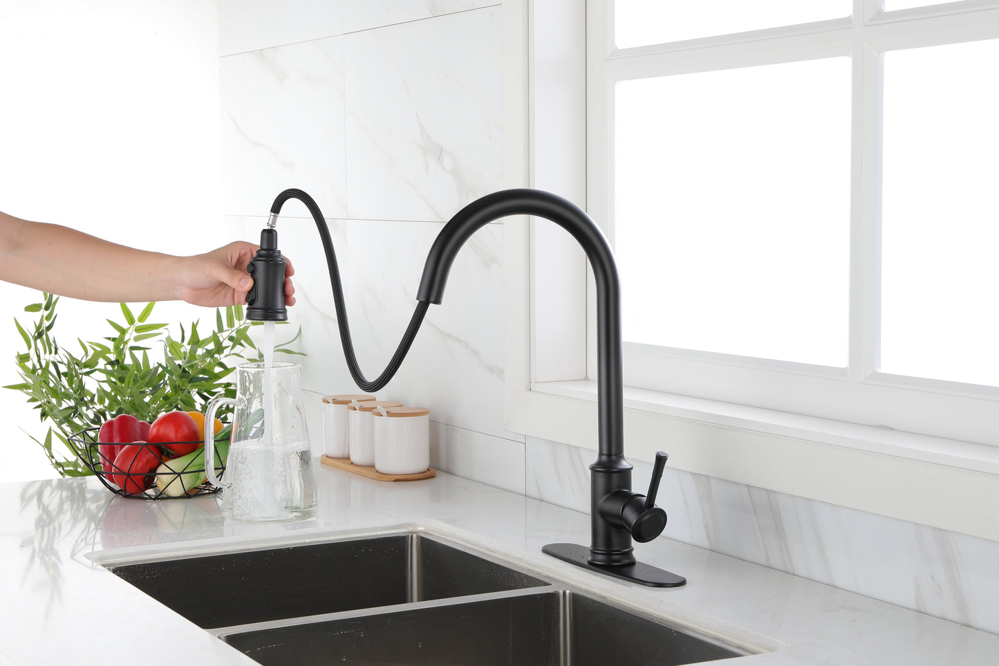 Touch Kitchen Faucet with Pull Down Sprayer