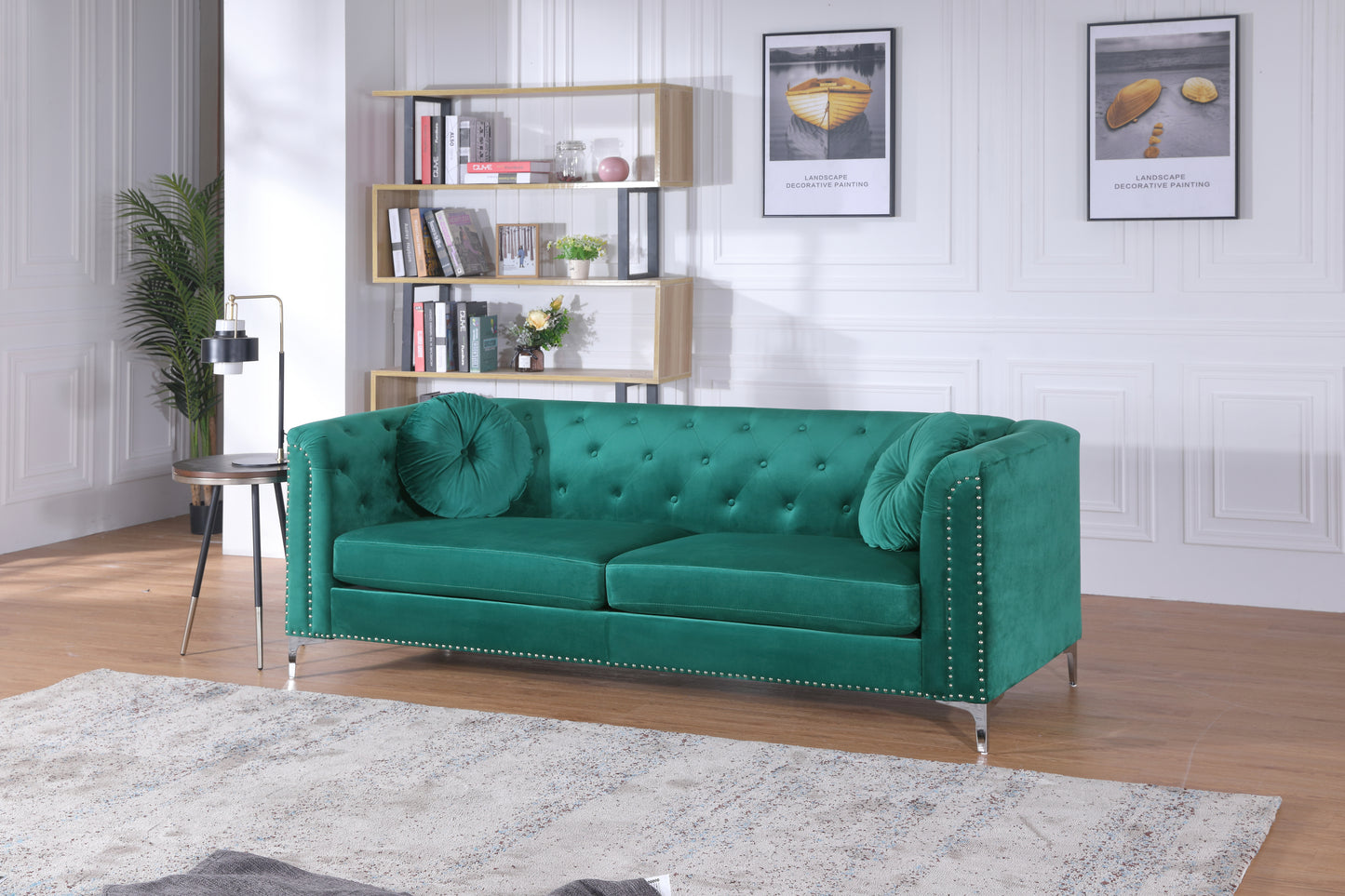 Pompano G895A-S Sofa ( 2 Boxes ) , GREEN