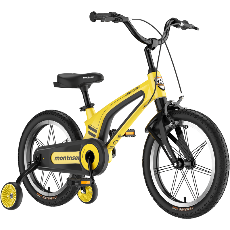 14" Kids Bike for Girls and Boys, Magnesium Alloy Frame with Auxiliary Wheel, Kids Single Speed Cruiser Bike.