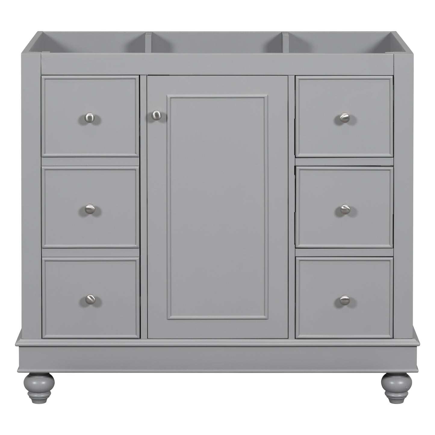 [Cabinet Only] 36" Gray Bathroom vanity(Sink not included)