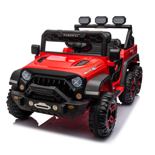 24V Ride On Large Pickup Truck Car for Kids with Remote Control and Bluetooth Music