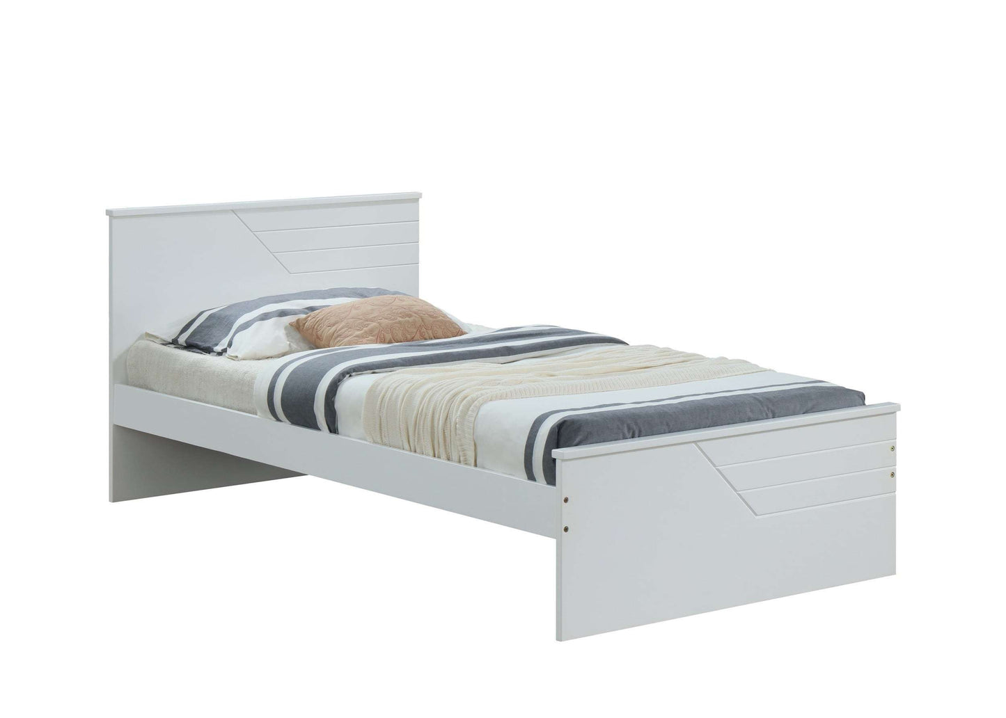 Ragna Twin Bed in White 30770T