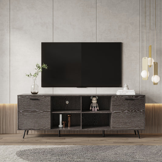 Modern Adjustable TV Stand with Stylish Storage Options