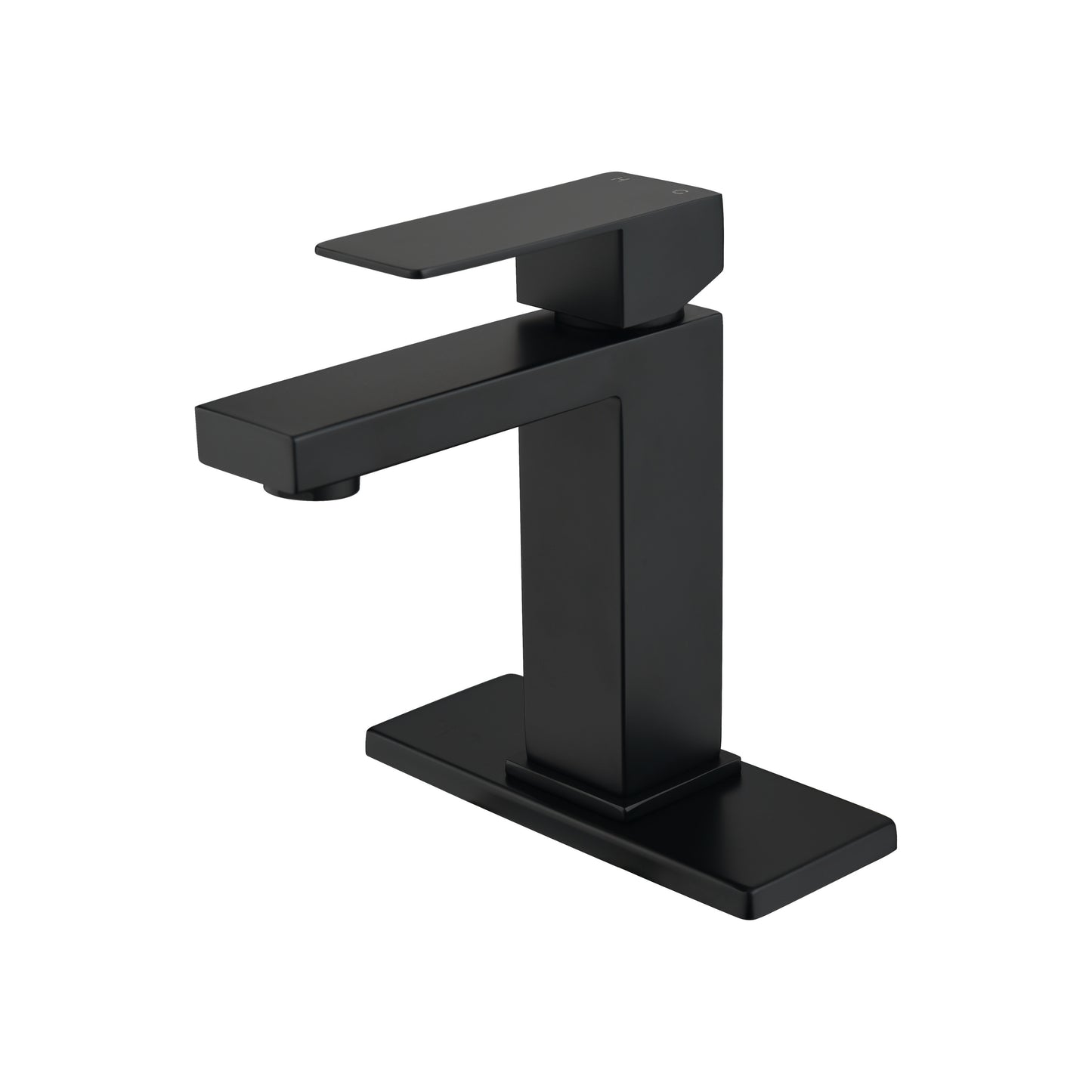 Luxurious Steel Matte Black Bathroom Faucet