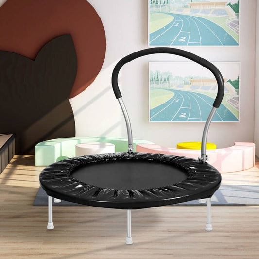 36" TRAMPOLINE WITH HANDLE(BK)-METAL