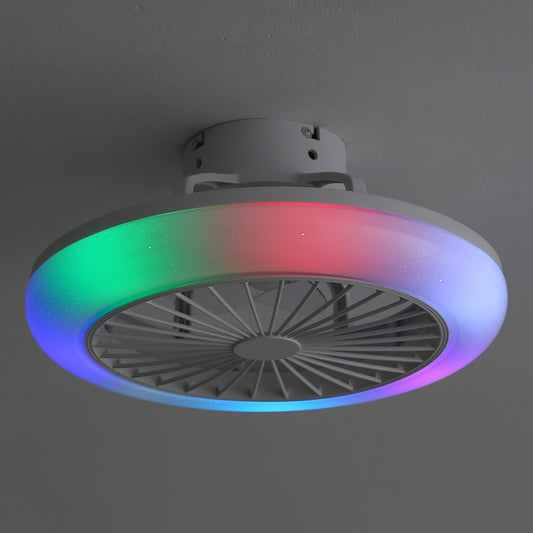 18Inches Smart Ceiling Fan with RGB Lights and Remote Control
