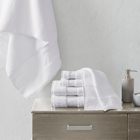 Madison Park Luxury Turkish Cotton 6-Piece Bathroom Towel Bundle