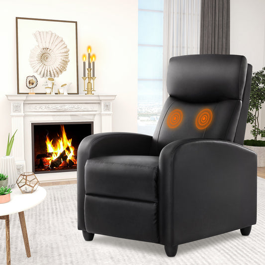 Ultimate Comfort Massage Recliner Chair with Adjustable Footrest and Lumbar Support