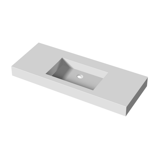 48inch Solid surface single basin with mounting screw