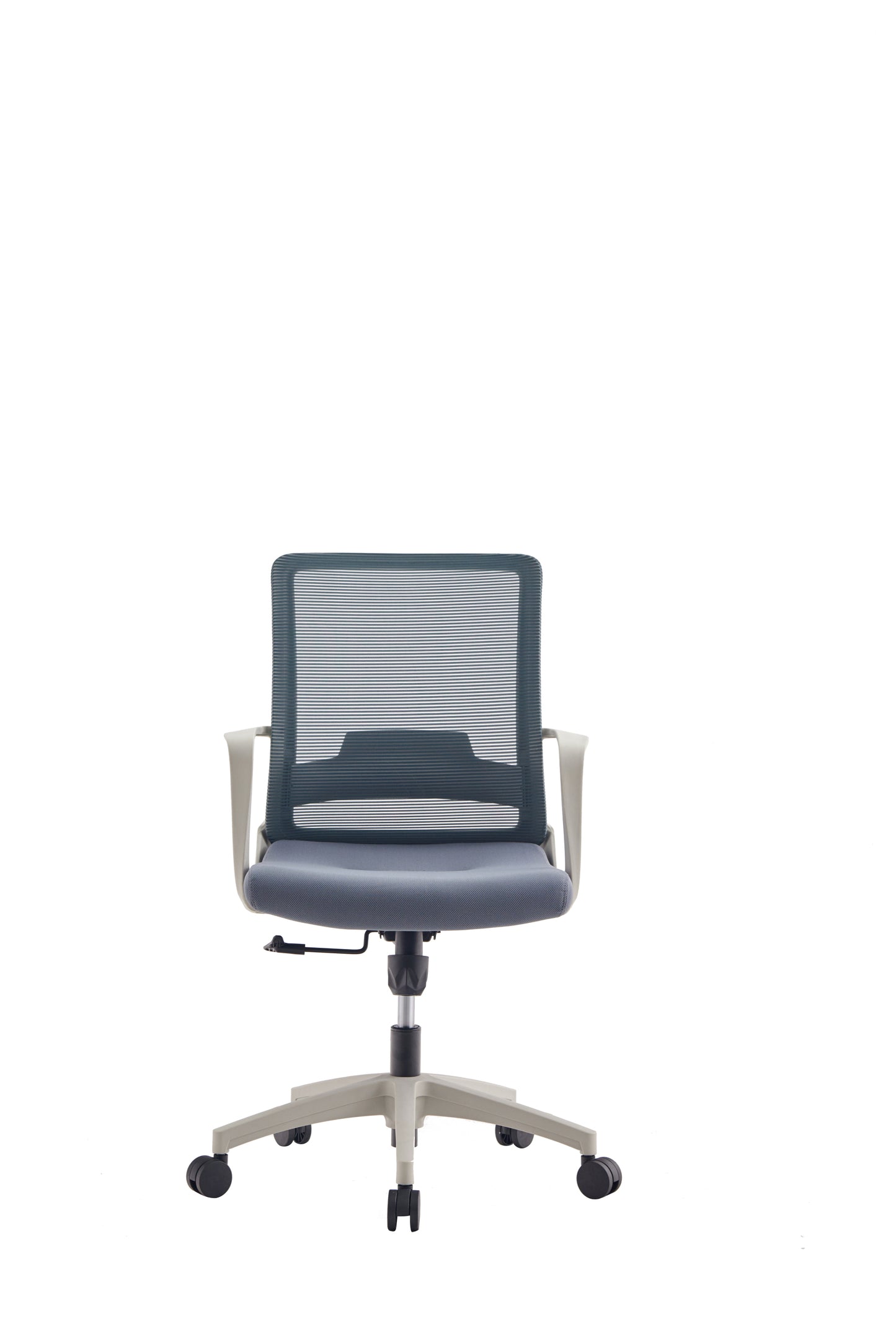 Alpha Office Chair, Fabric Seat, Fixed Armrest, Class Three Gaslift, Mesh -Black / Smoke