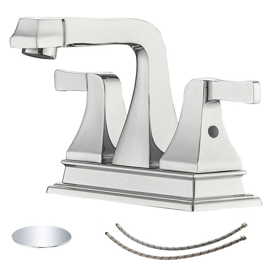Elegant 2-Handle Bathroom Faucet with Spot Defense Chrome