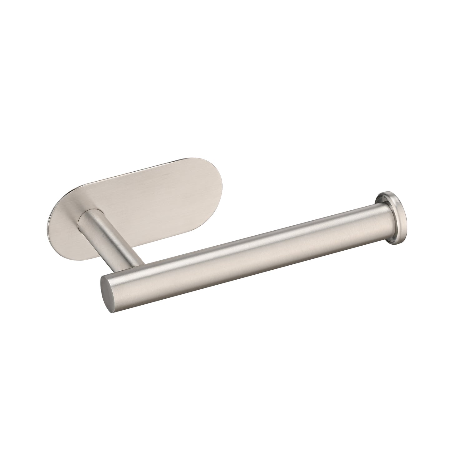 Wall-Mounted Stainless Steel Toilet Paper Holder with Self-Adhesive Feature