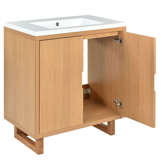 [Cabinet Only] 30" Bathroom vanity(Sink not included)