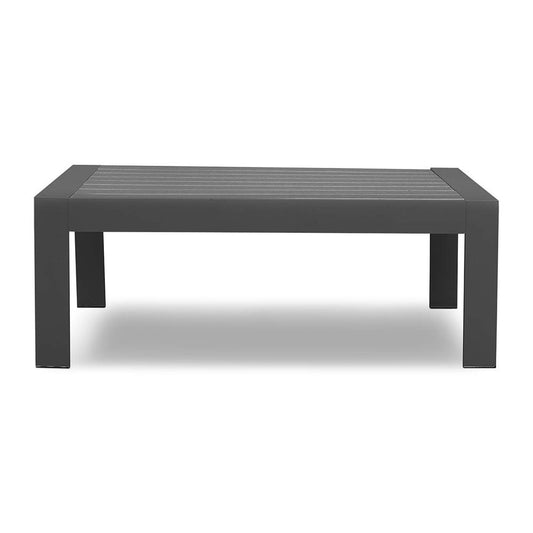 Outdoor Aluminum Rectangle Coffee Table with Grey Finish