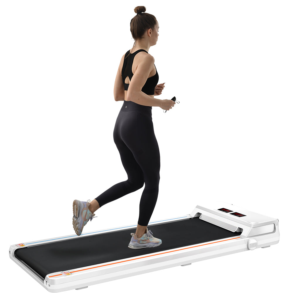 FYC Under Desk Treadmill 2.5HP Slim Walking Treadmill 265LBS - Electric Treadmill with APP Bluetooth Remote Control LED Display, Running Walking Jogging for Home Office Use (Installation Free)