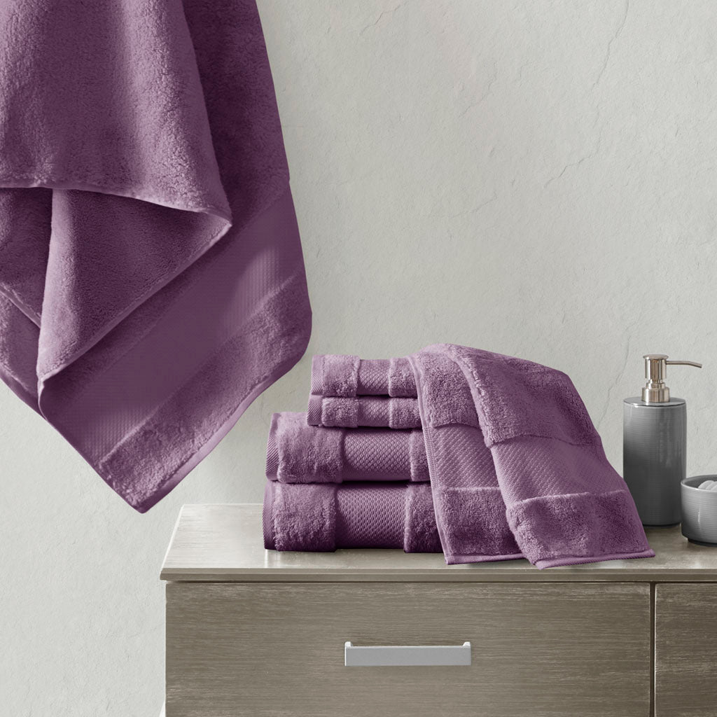 Indulgent Turkish Cotton 6-Piece Bath Towel Set