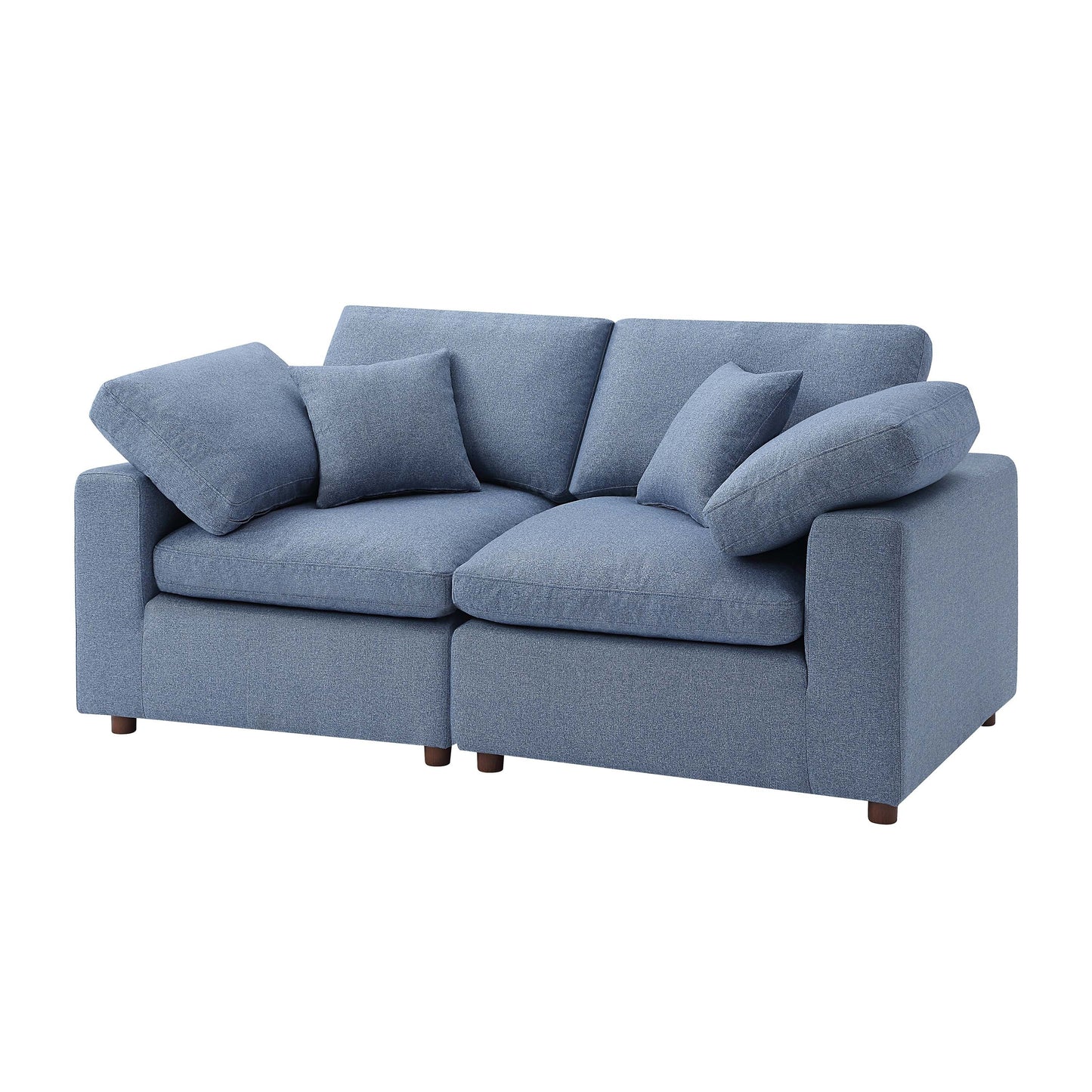 Blue Self-Customization Modern Modular Sectional Sofa Set